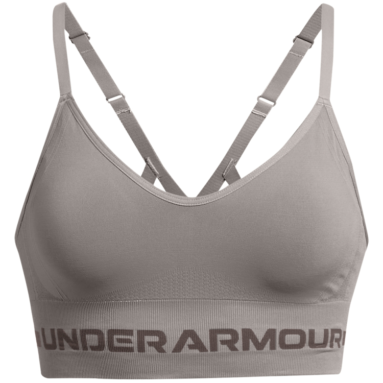 Bra sportive Under Armour UA SEAMLESS LOW LONG BRA / Femei / L / Gri photo 1 Bra sportive Under Armour UA SEAMLESS LOW LONG BRA / Femei / L / Gri photo 1