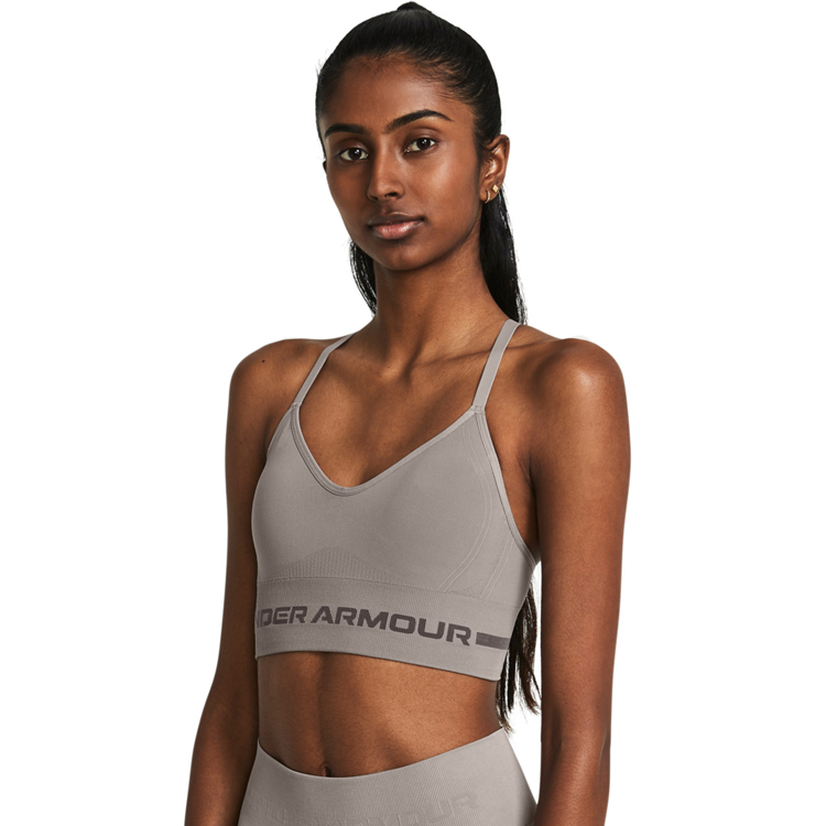 Bra sportive Under Armour UA SEAMLESS LOW LONG BRA / Femei / L / Gri photo 4
