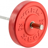 Disc 25 kg YORK Solid Rubber Bumper Plate thumbnav 2