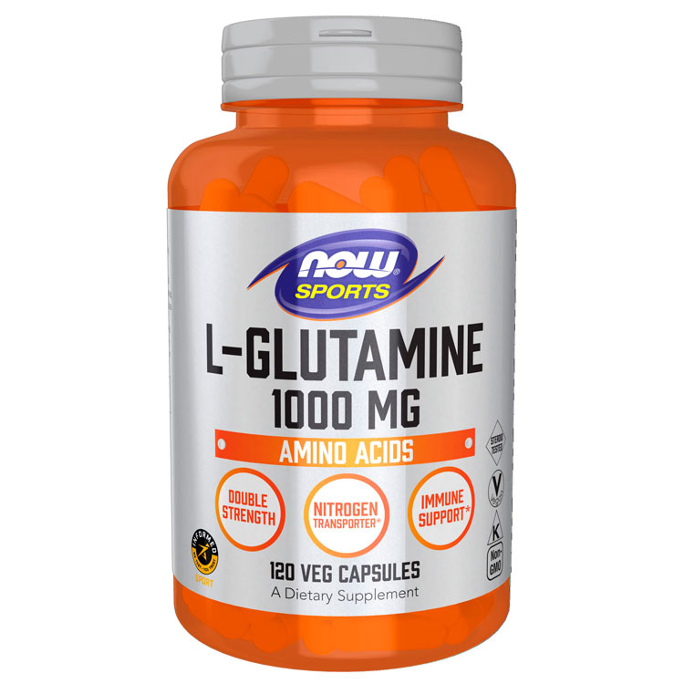 L-Glutamin Now Sports L-GLUTAMINE 1000mg 120 VCAPS photo 1