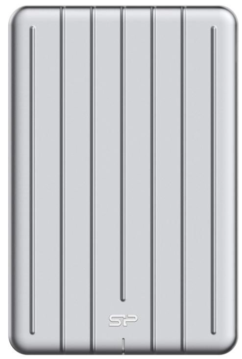 2.5" External SSD 240GB  Silicon Power Bolt B75 USB 3.2, Silver, Aluminum case, Sequential Read/Write: up to 440/430 MB/s, Military-grade shockproof PSSD, 3D ridged design for protection against scratches photo 1