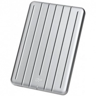 2.5" External SSD 240GB  Silicon Power Bolt B75 USB 3.2, Silver, Aluminum case, Sequential Read/Write: up to 440/430 MB/s, Military-grade shockproof PSSD, 3D ridged design for protection against scratches thumbnav 2