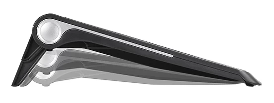 DEEPCOOL ”N180 FS”, Notebook Cooling Pad up to 17”, 1 fan - 180mm  with fan speed control button, 1150±10%RPM, <16~20 dBA, 84.7CFM, 2 viewing angles adjustable, Dual USB ports, Metal Mesh Panel, Hydro Bearing, Black photo 2