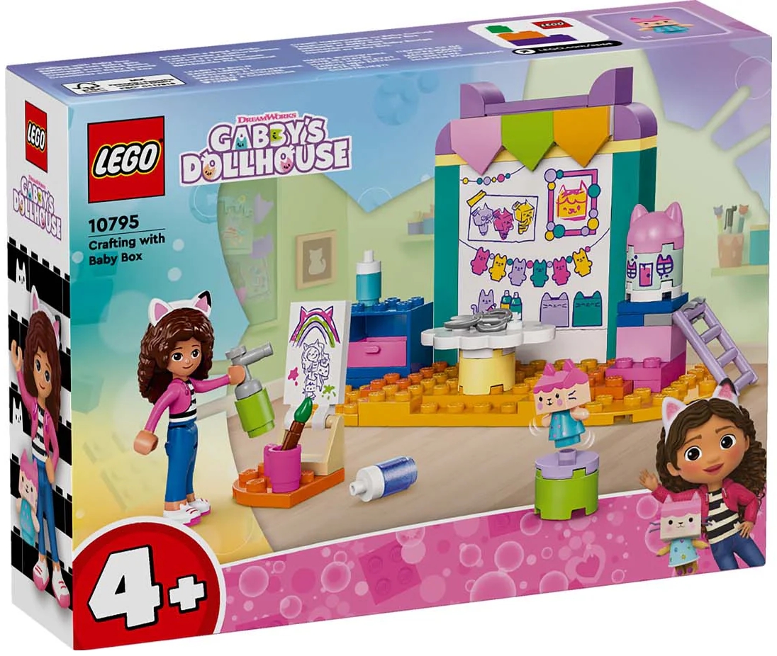 Constructor Lego Gabby's Dollhouse Crafting with Baby Box 10795 de la 4+ ani photo 1
