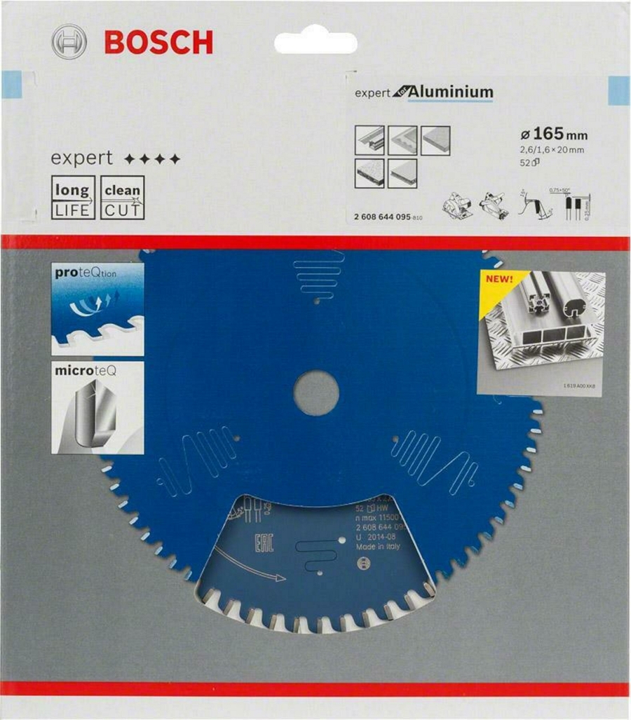 Пильный диск Bosch 165x20x52, 2608644095 photo 2