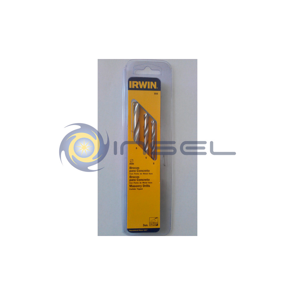 Набор сверл Irwin Set STANDART 6/8/10MM, T000995 photo 2