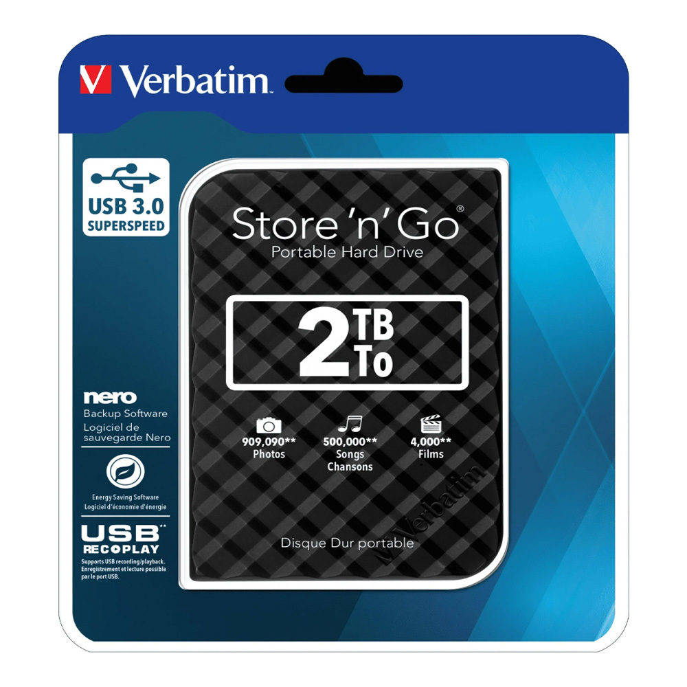 HDD extern Verbatim 3.0 2TB Store n Go G2 Black VER_53195 photo 2