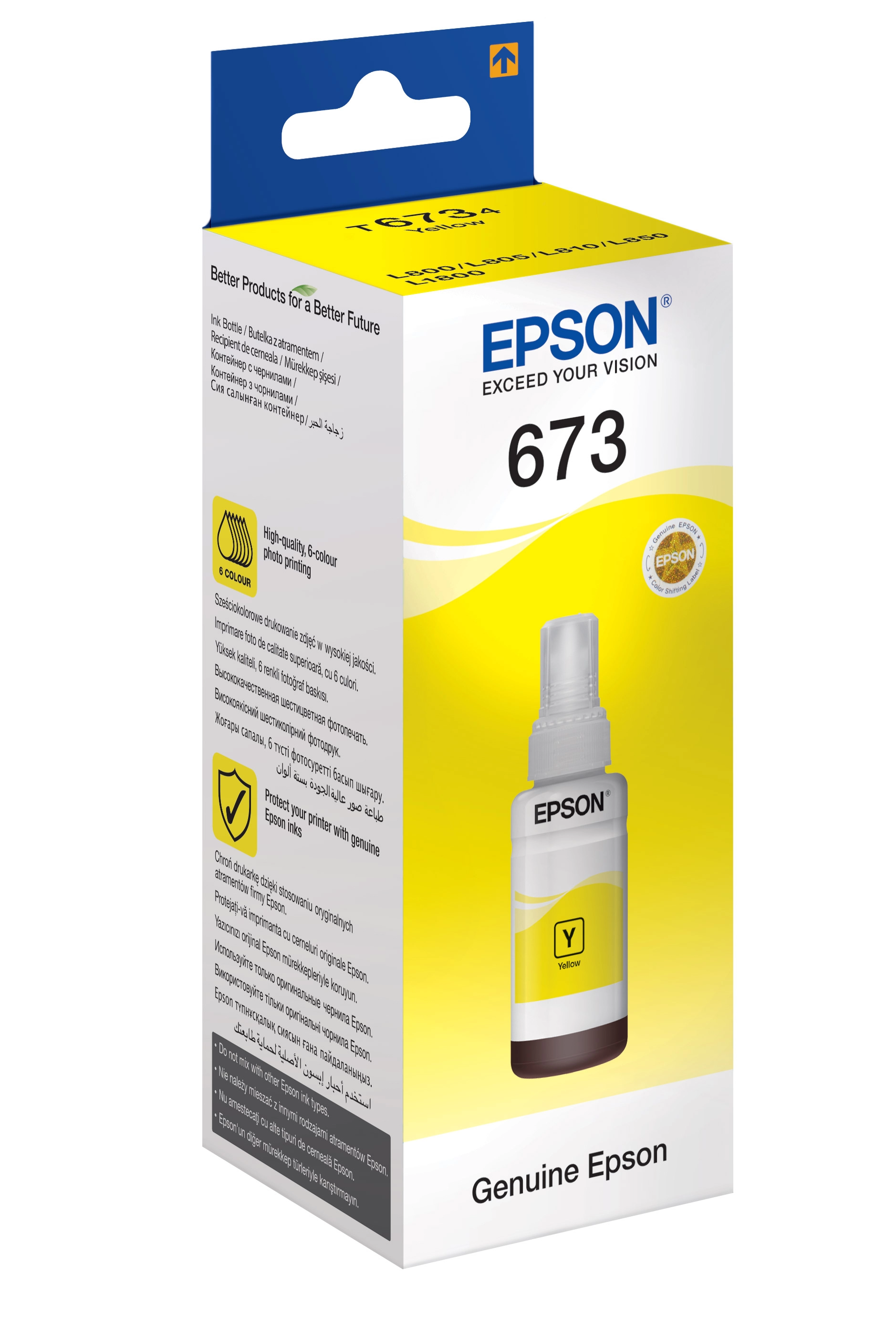 Ink Cartridge for Epson T67344A yellow, 70ml photo 1