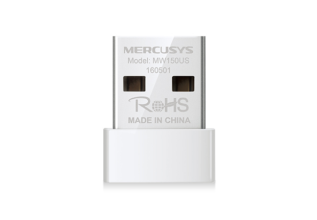 MERCUSYS MW150US N150 Wireless USB Adapter, 150Mbps on 2.4Ghz, 802.11n/b/g, Nano size photo 1