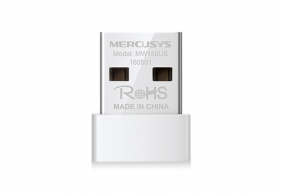 MERCUSYS MW150US N150 Wireless USB Adapter, 150Mbps on 2.4Ghz, 802.11n/b/g, Nano size thumbnav 1