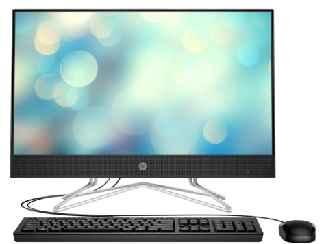 All-in-One PC - 23.8" HP AiO 24-df1071ur 23.8" FHD AG UWVA, Intel Core i5-1135G7, 1x8GB (2 slots) DDR4, 512GB M.2 PCIe NVMe SSD, Intel® Iris Xe Graphics, CR, HD Cam, WiFi ac 1x1 + BT5, HDMI, LAN, Wired USB KB &amp; USB mouse, FreeDos, Jet Black. photo 1