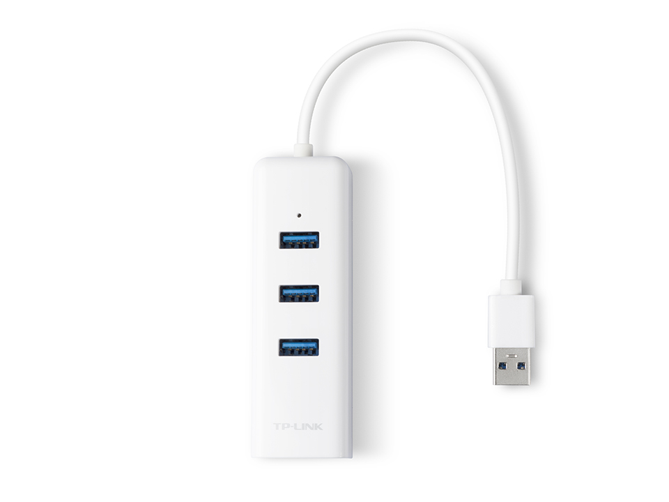 TP-LINK UE330, USB3.0 Gigabit LAN adapter + USB Hub, USB3.0 to RJ-45 LAN connector, 3xUSB3.0, Chipset RTL8153 photo 2