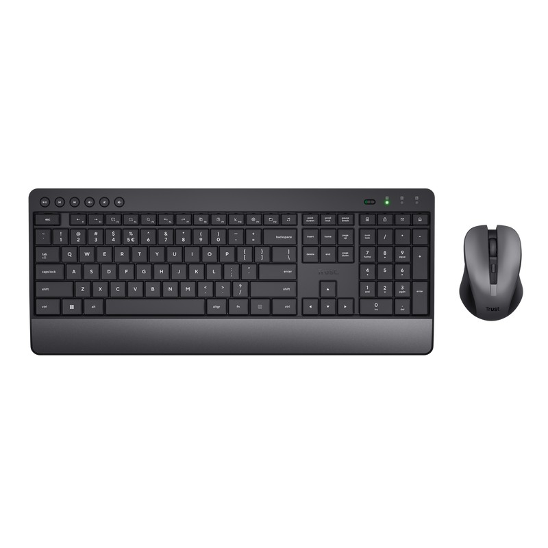 Tastatura si Mouse Wireless Trust Trezo, Black photo 1