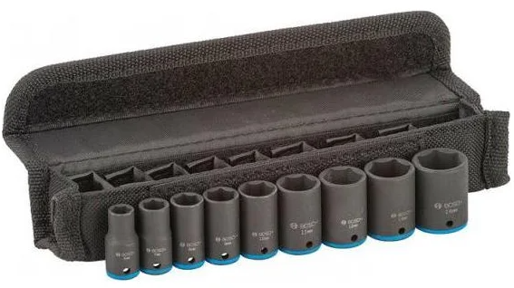 Набор торцевых головок Bosch 1/4" standart, 2608551096 6 25 мм: 6 мм; 7 мм; 8 мм; 9 мм; 10 мм; 11 мм; 12 мм; 13 мм; 14 мм photo 2