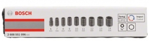 Набор торцевых головок Bosch 1/4" standart, 2608551096 thumbnav 3