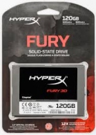 2.5" SSD 120GB Kingston HyperX FURY 3D, SATAIII, Sequential Reads: 500 MB/s, Sequential Writes: 500 MB/s, Max Random 4k: Read: 84,000 IOPS / Write: 52,000 IOPS, 7mm, Controller Silicone Motion SM2258XT, 3D NAND TLC thumbnav 1