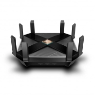 TP-LINK Archer AX6000 Wi-Fi 6 Wireless Gigabit Router, 4804Mbps at 5Ghz + 1148Mbps at 2.4Ghz, 802.11ax/ac/a/b/g/n, 1 Gigabit WAN+8 Gigabit LAN, OFDMA, MU-MIMO, Band Steering, USB+USB-C, 8 fixed antennas 