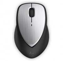 HP Envy Rechargeable Wireless Mouse 500, Laser Sensor, 1600 dpi, Rubber Grips and Aluminum Finish, Quick Recharge with Micro-USB. thumbnav 1