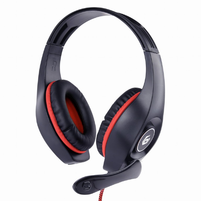 Casti Gembird  GHS-05-R, Black/red photo 1