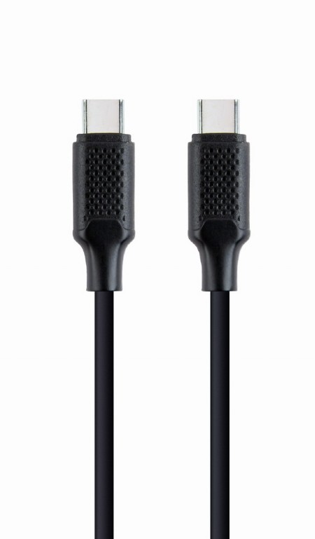 Cable Type-C to Type-C - 1.5 m - Cablexpert CC-USB2-CMCM100-1.5M, 100 W Type-C Power Delivery (PD) charging & data cable, 1.5 m, Black photo 1 Cable Type-C to Type-C - 1.5 m - Cablexpert CC-USB2-CMCM100-1.5M, 100 W Type-C Power Delivery (PD) charging & data cable, 1.5 m, Black photo 1
