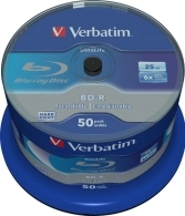 Verbatim BD-R SL Datalife 25GB 6X 50PK SPL NoID 