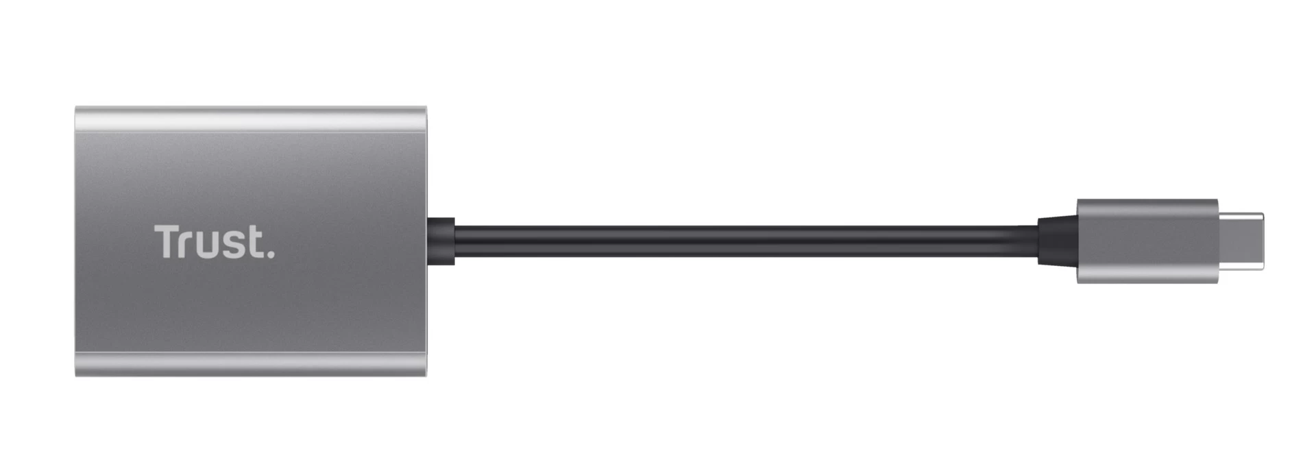 Card reader Trust Dalyx / USB-C, microSD / SDHC/SDXC, Cable length 8 cm / Silver photo 3