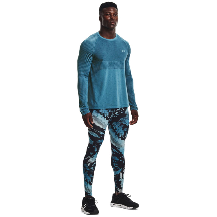 Мужская Толстовка Under Armour UA Seamless Run LS M Зеленый photo 2