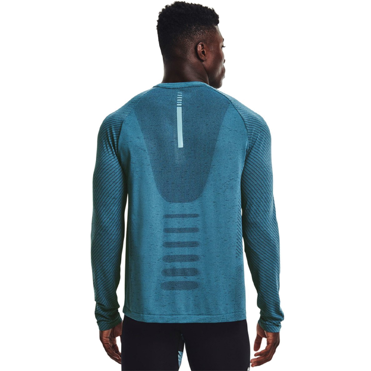 Мужская Толстовка Under Armour UA Seamless Run LS M Зеленый photo 3