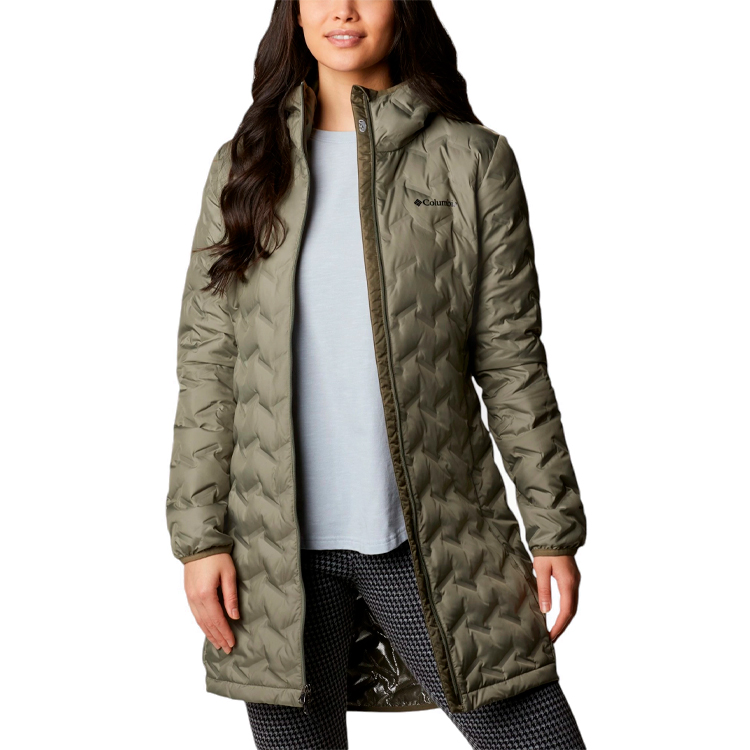 Куртка Columbia Delta Ridge II Long Down Jacket L Хаки Женский photo 4