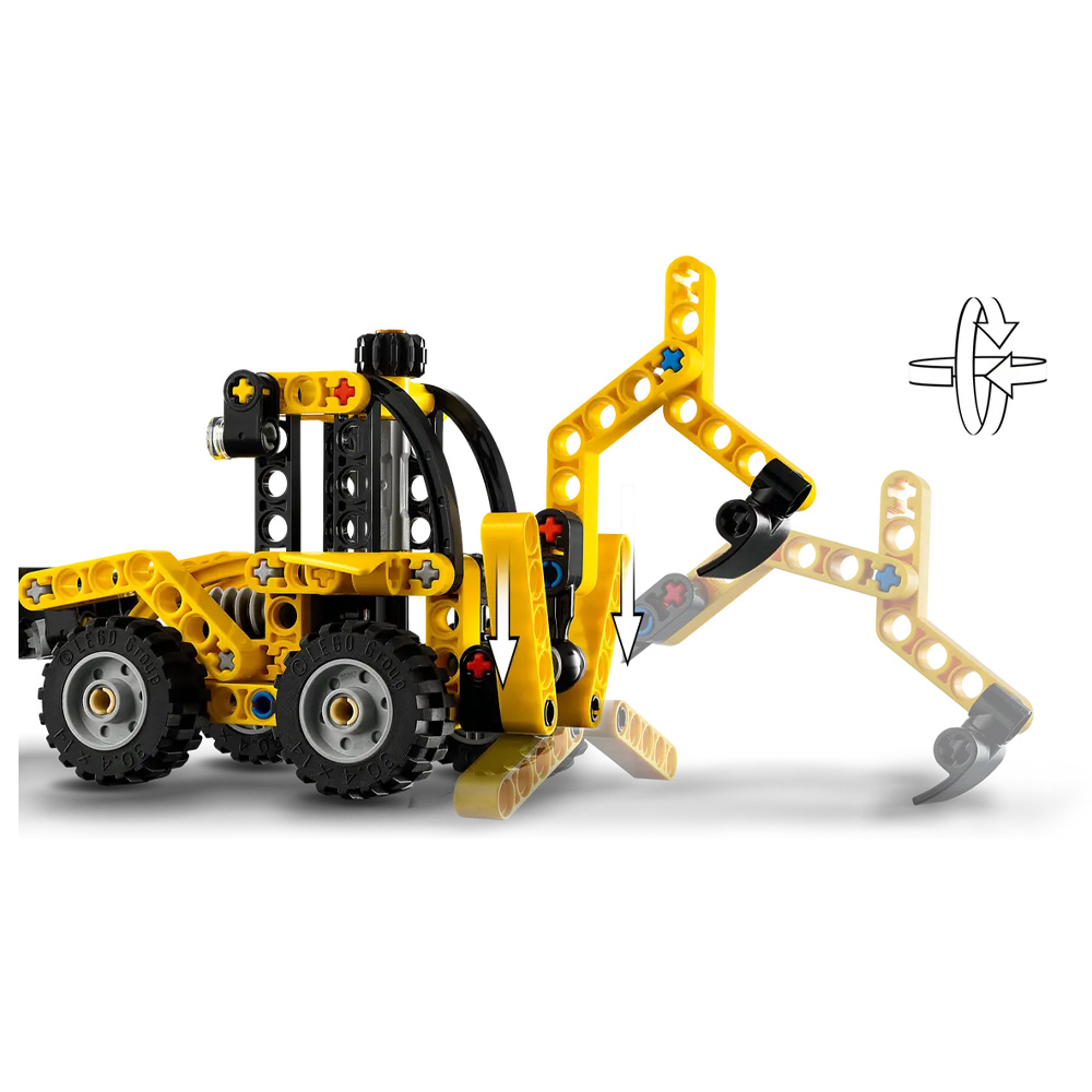 Constructor Lego Technic Backhoe Loader 42197 de la 7+ ani photo 7