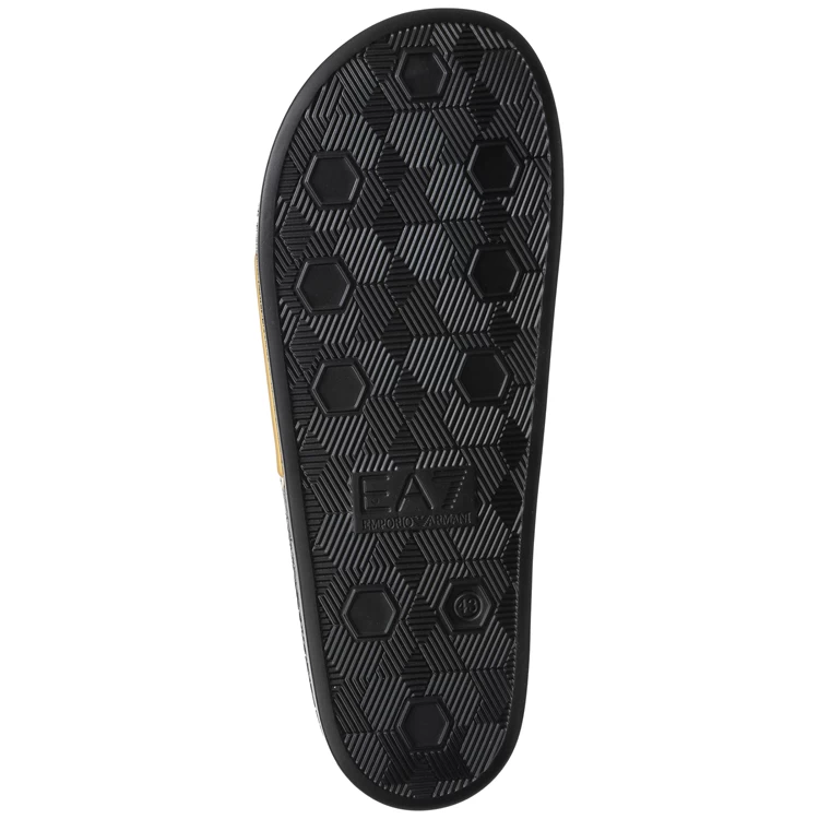 Slapi EA7 EMPORIO ARMANI WATER SPORTS VISIBILITY SLIPPE pt Unisex / 38 / Negru-Auriu photo 4