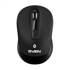 SVEN RX-575SW Bluetooth +Wireless, Optical Mouse, 2.4GHz, Nano Receiver, 800/1200/1600dpi, 3+1(scroll wheel) Silent buttons, Switching DPI modes, Rubber scroll wheel, Black photo 1
