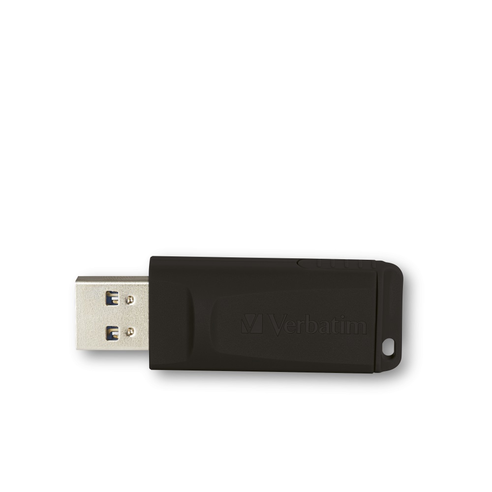 32GB USB2.0 Verbatim Slider Black, Retractable USB connector, (Up to: Read 18 MByte/s, Write 10 MByte/s) photo 1