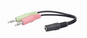Gembird GHS-06 with RGB rainbow LED, Black thumbnav 4
