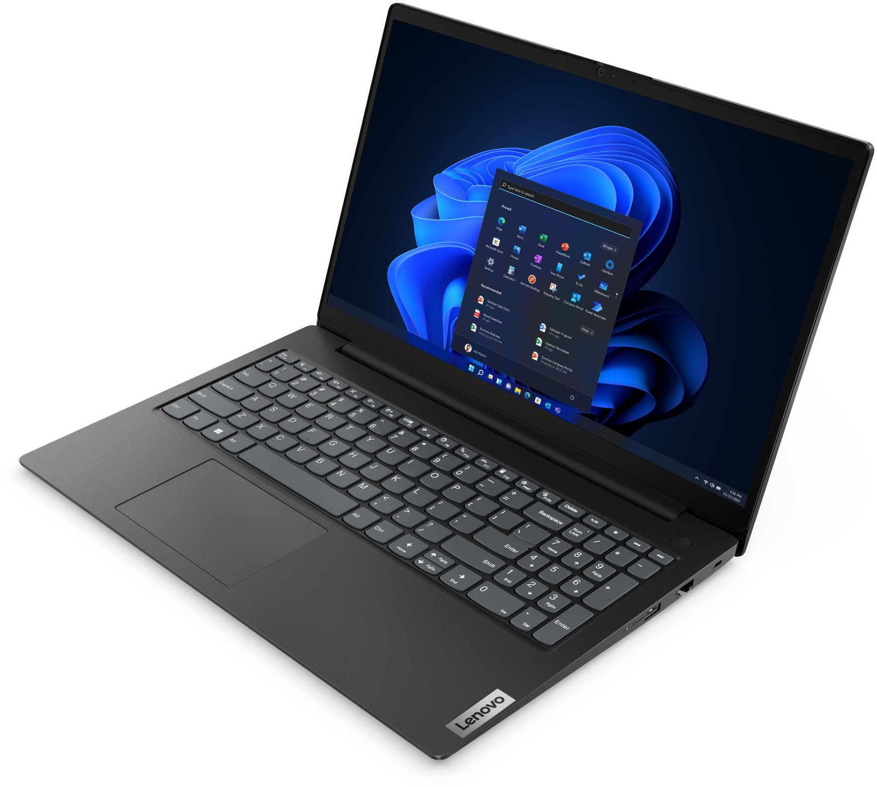 Laptop 15,6” Lenovo V15 G4 AMN / AMD Ryzen 5 7520U / 8GB / 512GB SSD / Black photo 3