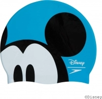 Casca de inot silicon Speedo SLOGAN PRT CAP JU BLUE/BLACK 