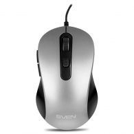 SVEN RX-114, Optical Mouse, 5+1 buttons, 600 - 2000dpi, USB, 1.5m, Black/Grey thumbnav 1