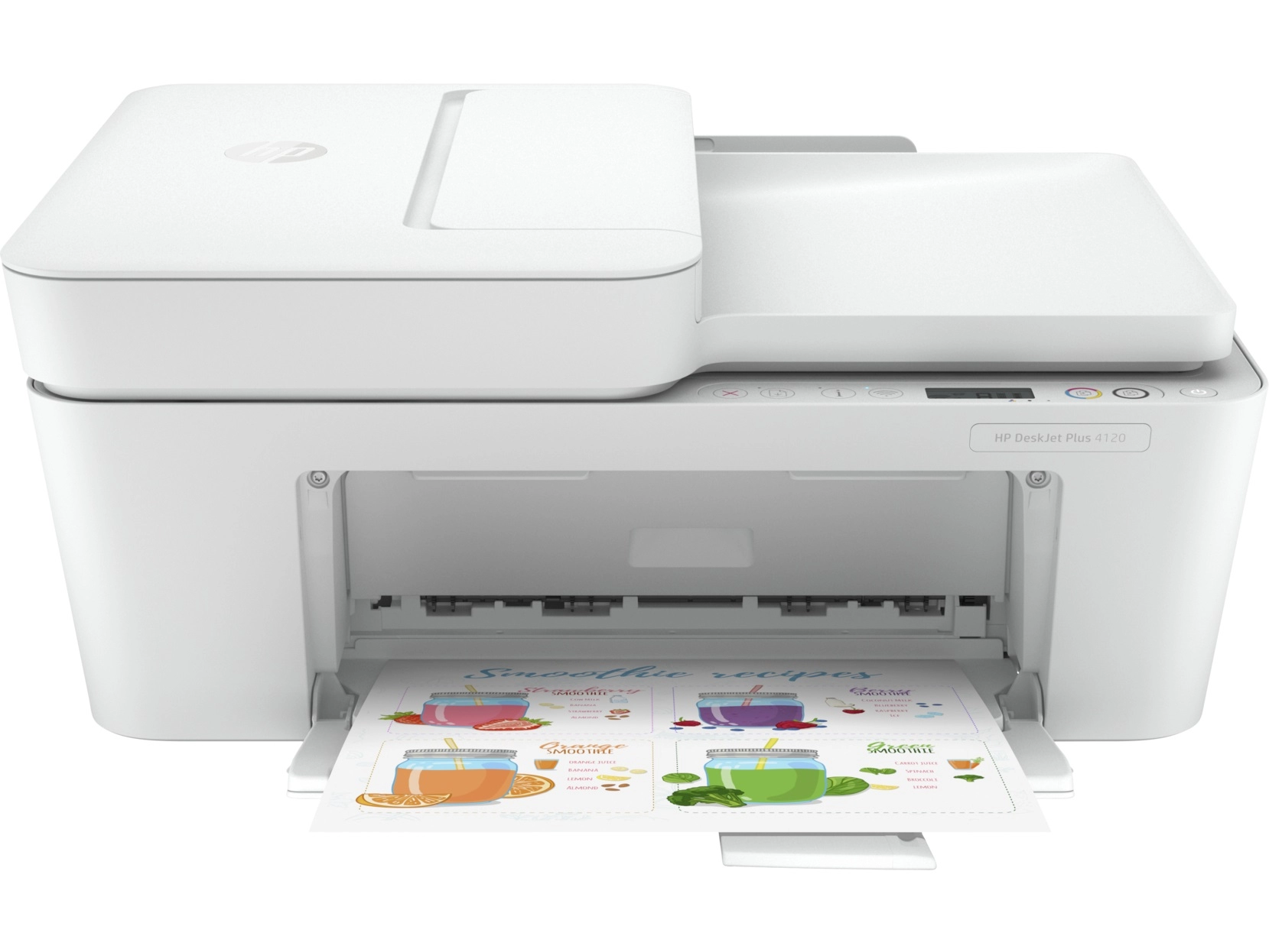 MFD HP DeskJet Plus 4120, White A4, up to 8,5ppm/5,5ppm, ADF 35p 1200x1200, Copy 8,5ppm/5,5ppm, 4800x1200 dpi, FAX, Up to 1000 pages/month, Hi-Speed USB 2.0,Wi-Fi, (HP 305 Black 120p, HP 305 C/M/Y 100p) XL/XXL. photo 1