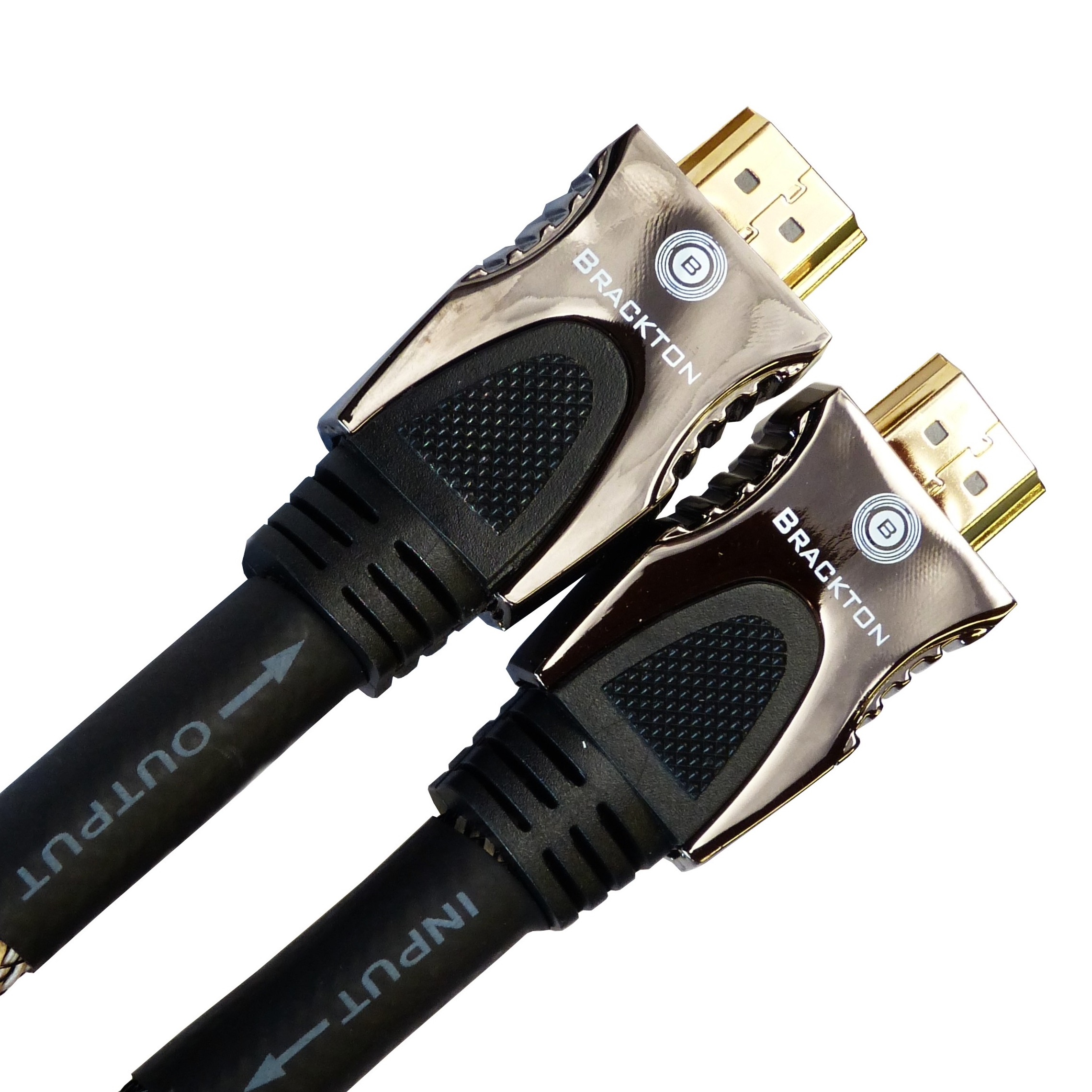 Cable HDMI - 30m - Brackton "PRIME ACTIVE" HDE-FKA-3000.BG, 4K ACTIVE HDMI 2.0a 3D 50/60p HDR 2160p Ultra HD, High Speed HDMI Cable with Ethernet, Pl/Pl., metal plugs, golden contacts, triple shielded, black, 99,99% OFC, 3D, 2 ferrits, nylon photo 1