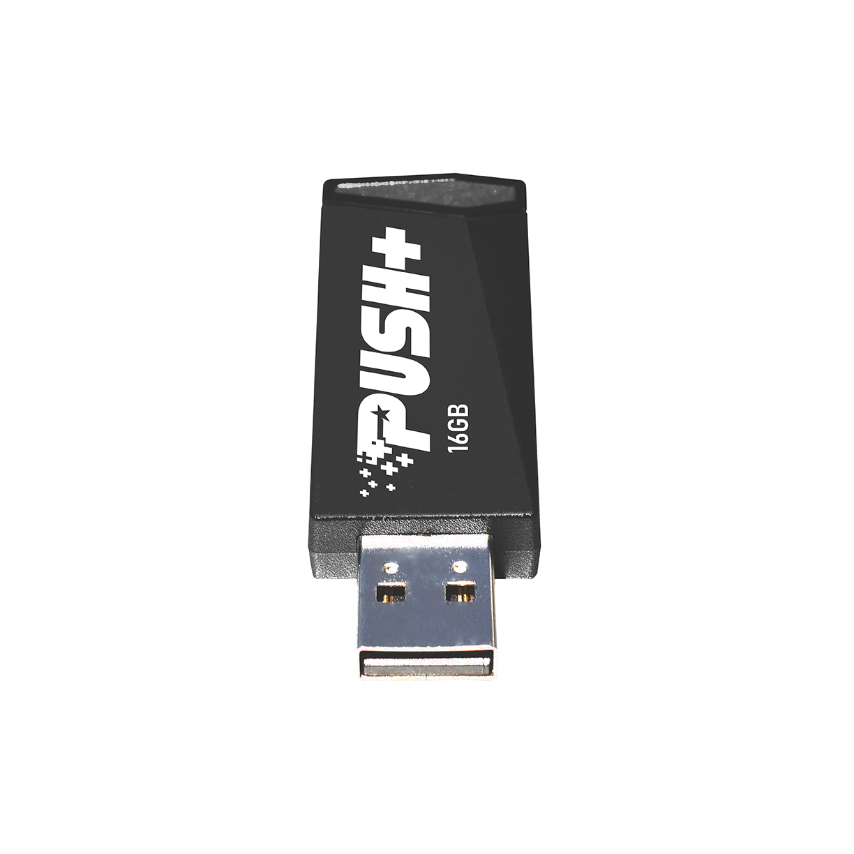 16GB USB3.2 Patriot PUSH+ Black, Capless design, Light weight of 10g (Read 45 MByte/s, Write 18 MByte/s) photo 6