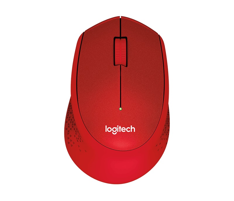 Logitech Wireless M330 Silent Plus, Optical Mouse for Notebooks, nano receiver, Red photo 1