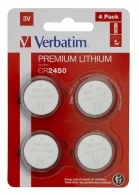Baterie cu litiu Verbatim CR2450 3V, 4 Pack 