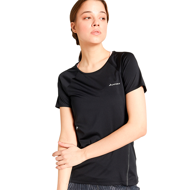 Tricou Demix Run Tee W / Femei / 44 / Negru photo 1 Tricou Demix Run Tee W / Femei / 44 / Negru photo 1