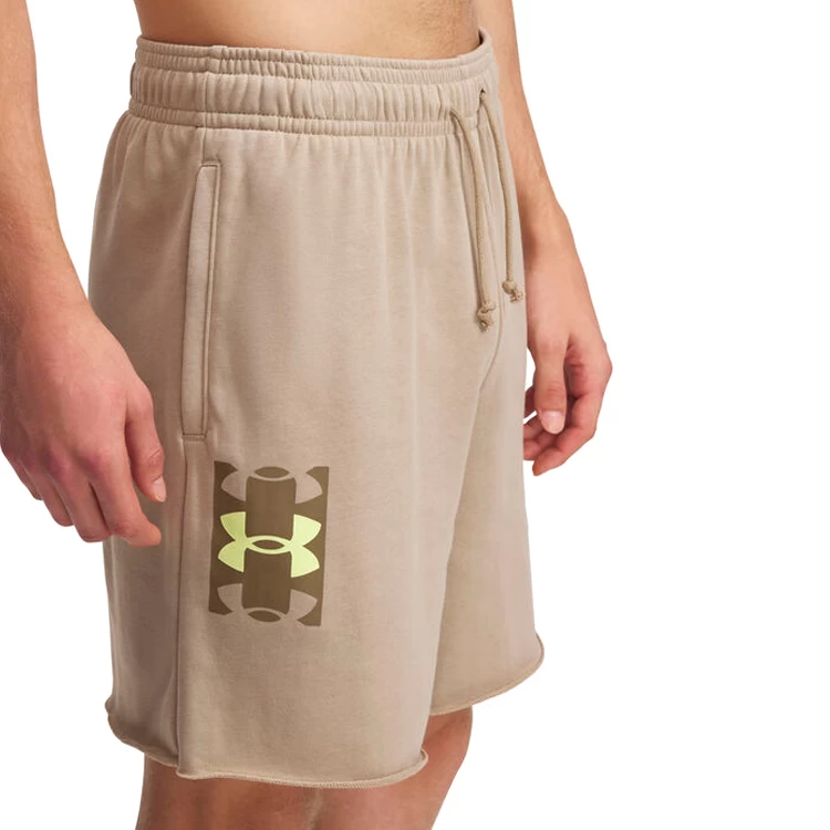 Шорты мужские Under Armour UA Rival TerryLogo8inShort XXXL Бежевый photo 4