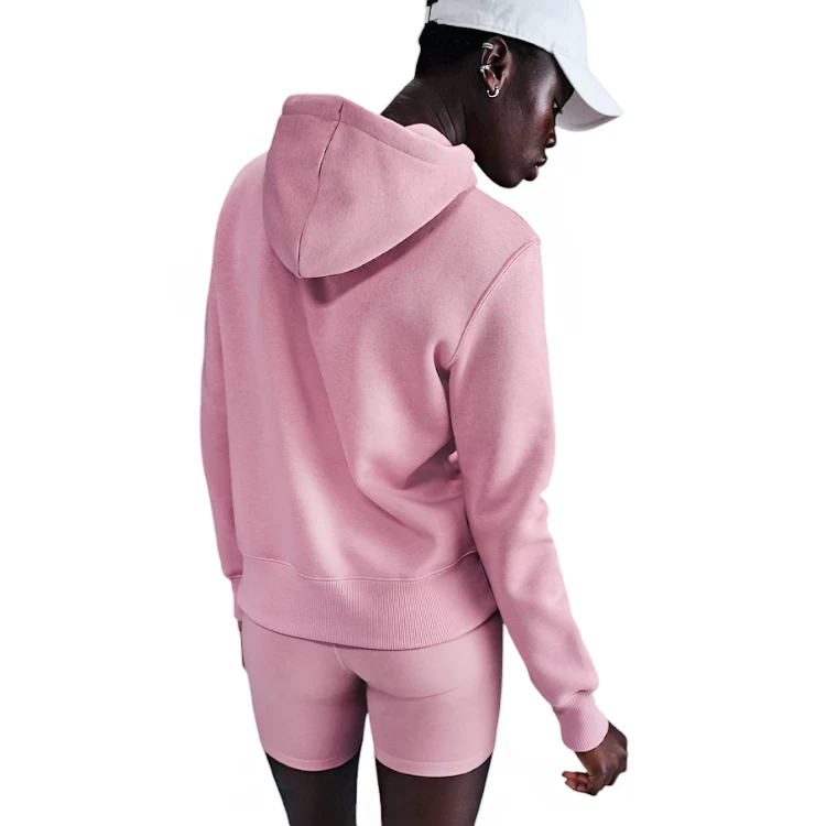 Hanorac Nike W NSW PHNX FLC STD PO HOODIE L Roz Femei photo 4