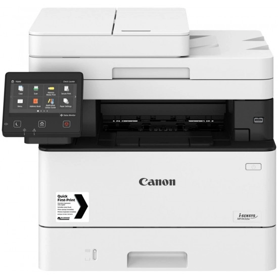 MFD Canon i-Sensys MF443DW, Mono Printer/DADF/Duplex/Scanner/,Net,WiFi, A4, 1200x1200 dpi, 38ppm, Up to 80k ,1Gb, Scan 9600x9600dpi-24 bit, 12.7 cm LCD,Paper Input 250-sheet tray, 100-sheet tray, USB 2.0, Cartridge 057/057H (3100/10000 pages* 5%) photo 1