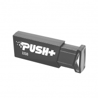 32GB USB3.2 Patriot PUSH+ Black, Capless design, Light weight of 10g (Read 45 MByte/s, Write 18 MByte/s) thumbnav 3