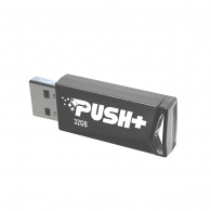 32GB USB3.2 Patriot PUSH+ Black, Capless design, Light weight of 10g (Read 45 MByte/s, Write 18 MByte/s) thumbnav 4