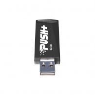 32GB USB3.2 Patriot PUSH+ Black, Capless design, Light weight of 10g (Read 45 MByte/s, Write 18 MByte/s) thumbnav 6