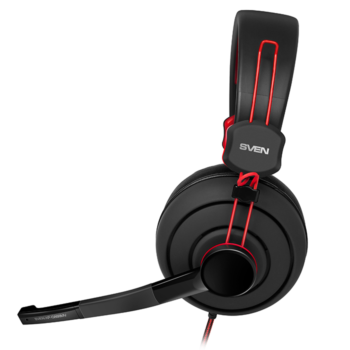 Наушники SVEN AP-G888MV, Black/Red photo 3